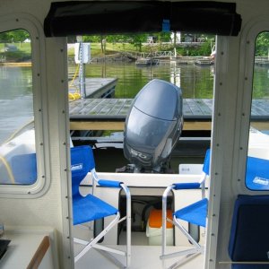 Door screen (rolled up)