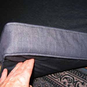 Custom cover for v-berth 3" memory foam