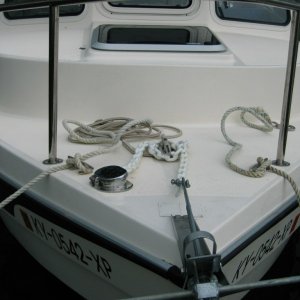Two bow cleats