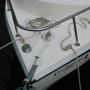 Two bow cleats