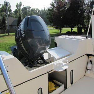 Painted wood generator stand