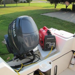 Generator running on stand