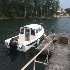 Media 'At home at our place on Lake Murray before most of the renovations' in album 'New (for me) C-Dory 22 Cruiser'