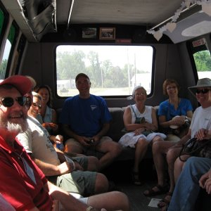 On the bus to go to Rock Hall