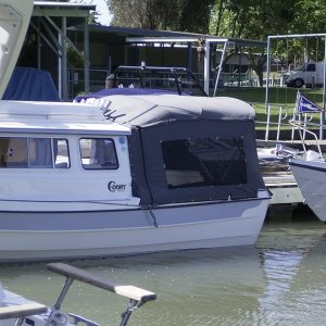 Port side view of canvas panel.