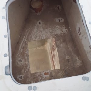 cutting out the drain for the livewell