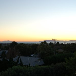 Anacapa and Santa Cruz Island from the house.