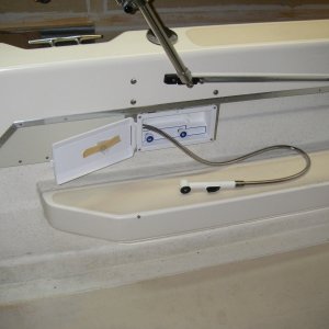 cockpit shower opened