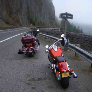 20061014 - 01 Rented a Harley for a 200 mile ride SR-14 to Hood River around Mt. Hood
