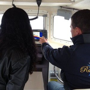 Training day. The mrs learning the ropes