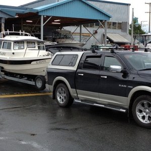 Taking our first boat home, wow can't believe we did it.