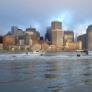 (Cygnet) C-Dory\'s depart San Francisco at daybreak