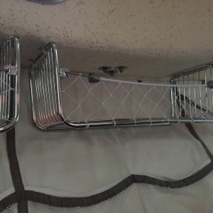 Closeup of rack and mounting method.