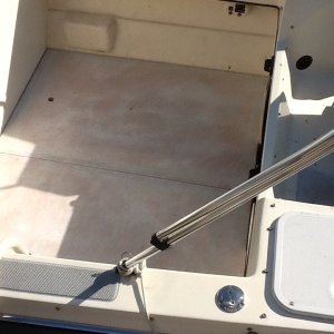 Floor boards in the cockpit