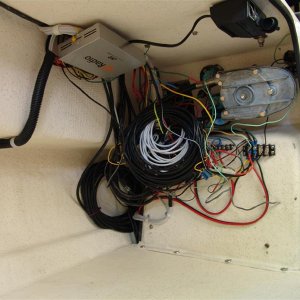 I know it's a mess but , I didn't want to cut any of the wires yet.