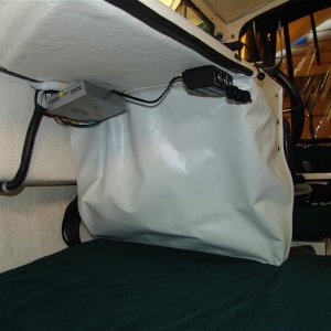 Media 'V-berth Interior 10' in album 'I know it's a mess but , I didn't want to cut any of the wires yet.'
