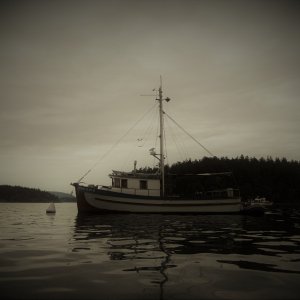 Cool old fishing boat in Friday Harbor