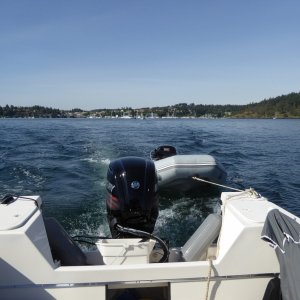 Off to Jones Island for Sunday night. A 1.5 hour cruise at this speed.