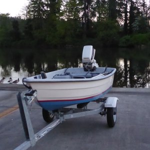 Launching before sunrise for a quick test run. Was supposed to be 85 and wanted to beat the crowds at the ramp.