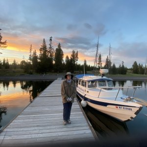 JoLee on the Eagle Bay dock