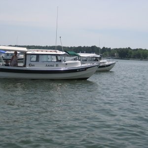 Anchored off St Michael's waiting for Tom
