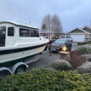 Made it home, safe and sound. Despite snow heading North around Hood Canal!