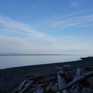 Outer beach on Rebecca Spit