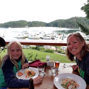 Gorge Harbor on Cortez Island for Pool time and dinner