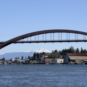 007 - LaConner Bridge and Mount Baker