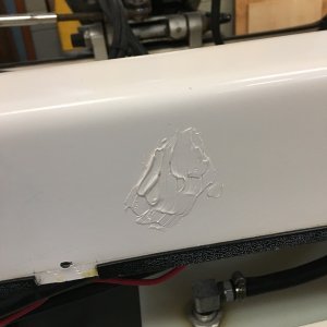 Since the hinge supports hold the wires up, no need for the screws for the old wire holders so I gel coated the screw holes.