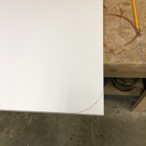 Table is made from starboard.