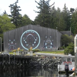 Media 'The Indian Longhouse at Blake Island State Park' in album 'On our way to Longbranch, Wa'
