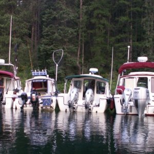 Media 'Voyager, Mz Kaye, Halcyon and Daydream - Buttonhook Bay, Lake Pend Oreille - 8-17-07' in album 'Reflection of Clouds - Upper Priest Lake - 8-22-07'