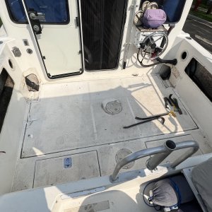 Cockpit area with steps removed