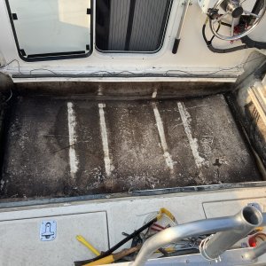 Bilge with fuel tank removed