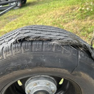 Blow out tire