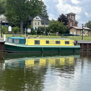 Canal charter boat
