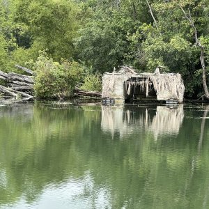 Duck blind near Seneca Falls