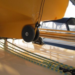 rear wheel detail with added haul cable