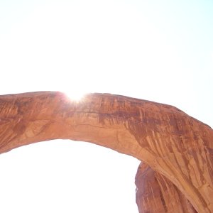 an "art" shot of Rainbow Bridge