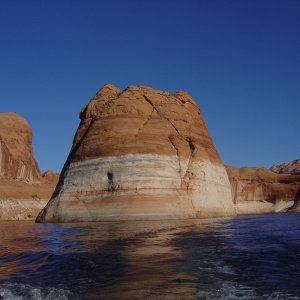 muffin-shaped island in Reflection Canyon
