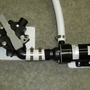 Waste pump and valve ready to install.