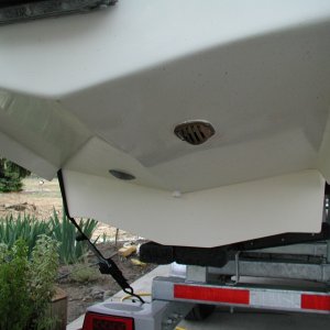 Thru-hull for raw water wash down.