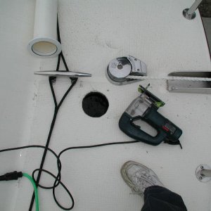 Not for the faint of heart! 4" hole in forward deck
