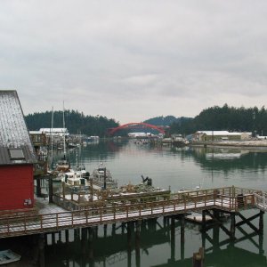 Media 'Rainbow Bridge, La Conner' in album 'Towing logs in Swinomish Channel'