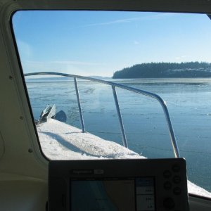 Media 'No clear path through ice' in album 'Towing logs in Swinomish Channel'