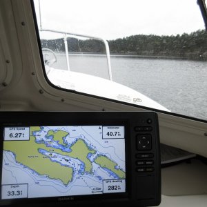 Entering Reid Harbor, Stuart Island on Saturday morning