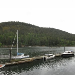 All tied up at the State dock in Reid Harbor Saturday morning. Only 2 other boats at the dock.