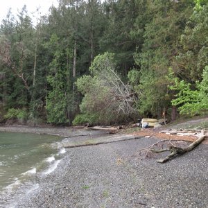 The county launch ramp on Stuart Island
