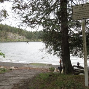 County launch ramp on Stuart Island